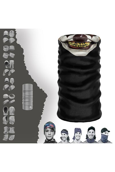 e-Taktik عصابة رأس رياضية من Skull Ugly Clown Buff Baf Bandana