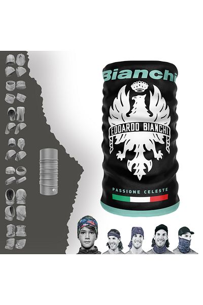 Bianchi Cycling Helmet Inside Mask Seamless Tube Neck Collar Bandana Hair Band