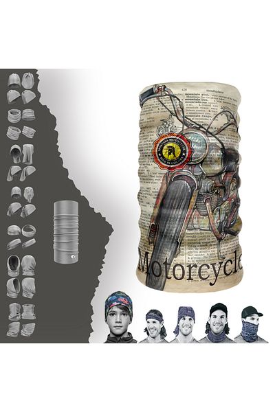 DeBuff Collar ® Extreme Motocycle Buff Paphos Neck Collar Bandana