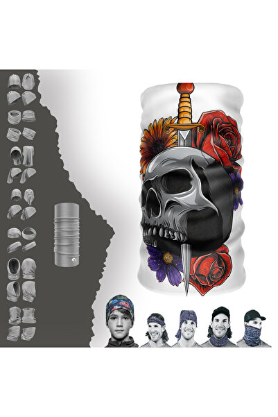 e-Taktik Ekstremna oštrica u obliku lobanje Sa deznom vratni šal bandana buff...