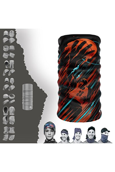 e-Taktik Košarka Sa deznom Bez šavova Tube Neck Gaiter Bandana Buff Baf