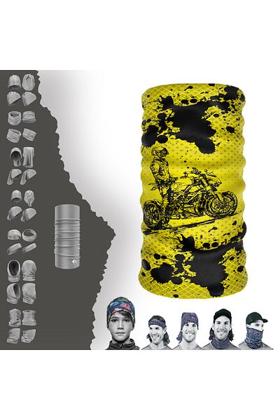 DeBuff Collar Motocycle Buff Baf Seamless Tube Neck Collar Bandana