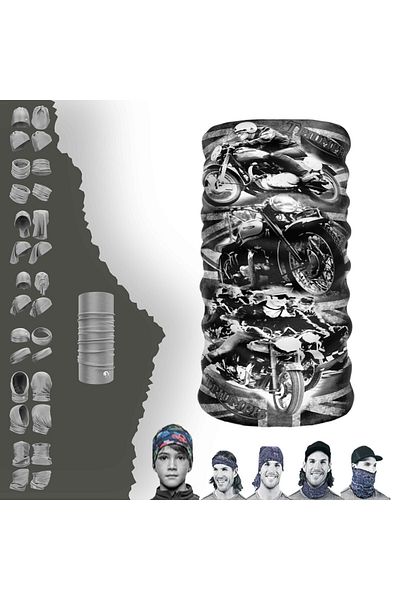 e-Taktik ® Extreme Triumph Motocycle Buff Neck Collar Bandana Balaklava