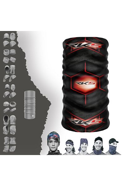RKS Motorcycle Helmet Inside Mask Seamless Tube Neck Collar Buff Buff Bandana Beanie