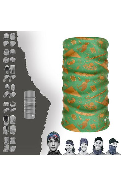 e-Taktik Ethnic Buff Baf Eypt Symbol Seamless Tube Neck Collar Bandana