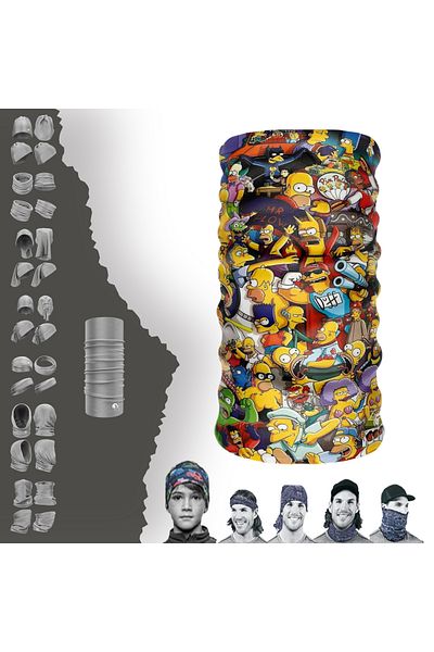 e-Taktik Mixed Pattern Neck Collar Bandana Buff Paphos Hair Band