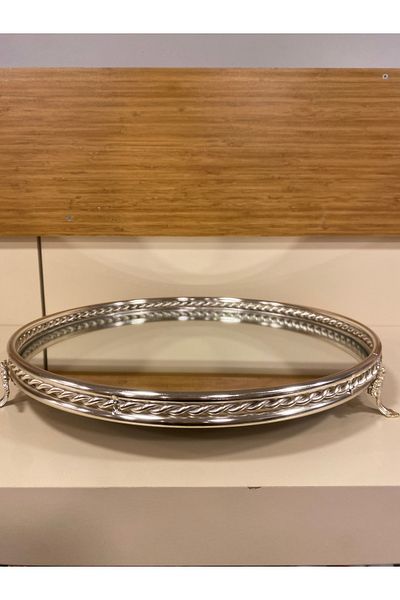 PLUS HOME Half Cuvette Tray Decorsif Jardinyer Half Full Cast Brass Dry Mix (37cm Diameter)