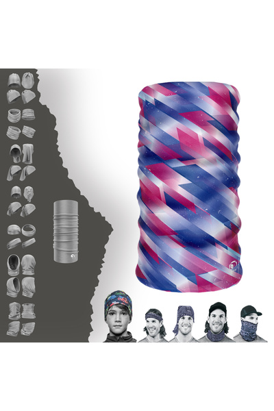 e-Taktik Κορδέλα μαλλιών Extreme Sport με ψηφιακό σχέδιο, χωρίς ραφή, αθλητική μωβ κορδέλα μαλλιών, κορδέλα λαιμού Buff Baf