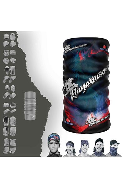 Suzuki Extreme Hayabusa Motorcycle Helmet Mask Neck Collar Buff Baf Bandana Beanie