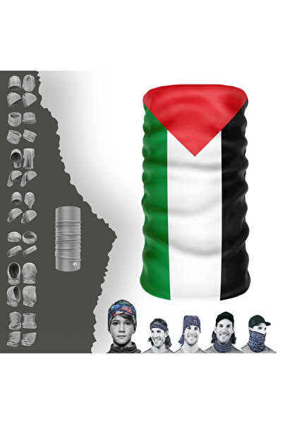 e-Taktik Multifunctional Flag Of Palestine Uv Face Mask Buff Baf Headband Ban...