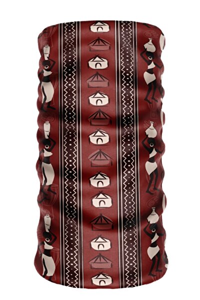 e-Taktik العرقية أفريقيا بوف سلس أنبوب طوق الرقبة باندانا بالاكلافا