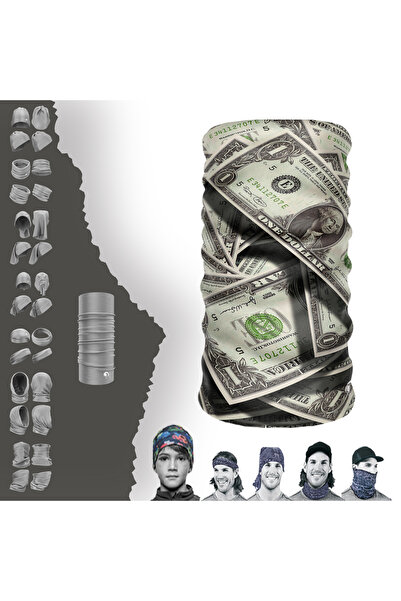 e-Taktik Extreme Dolar Desenli Boyunluk Bandana Buff Baf