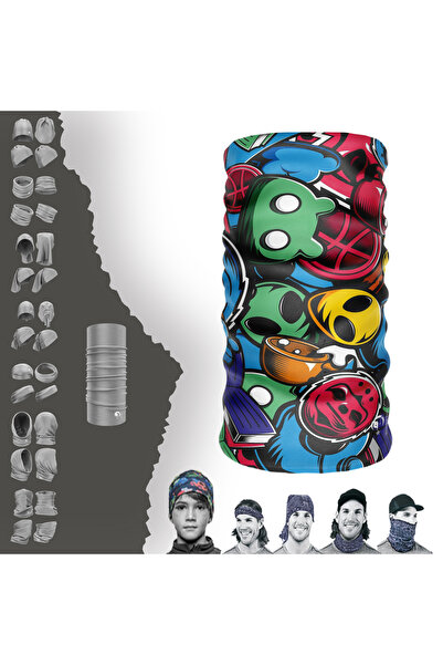 e-Taktik رباط شعر رياضي من Allien Buff Baf Bandana