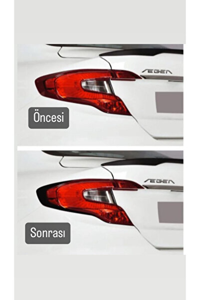 Fiat Egea Stop Çerçevesi Stıcker - Parlak Siyah