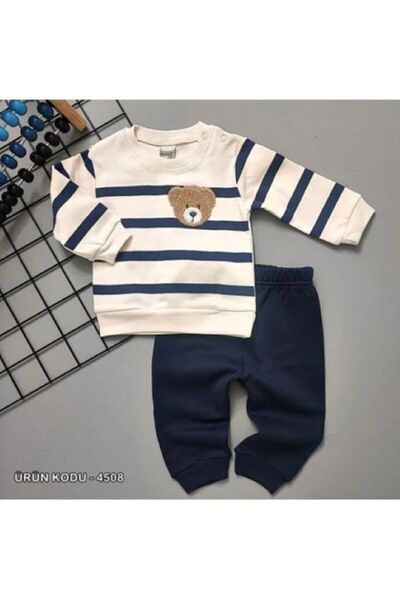 Butik Peluş Ayı Bebek&Çocuk Alt Üst 2'li Takım