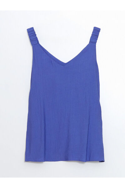 LC Waikiki Νέα σεζόν Γυναικεία μπλούζα με λαιμόκοψη V - S5JU44Z8