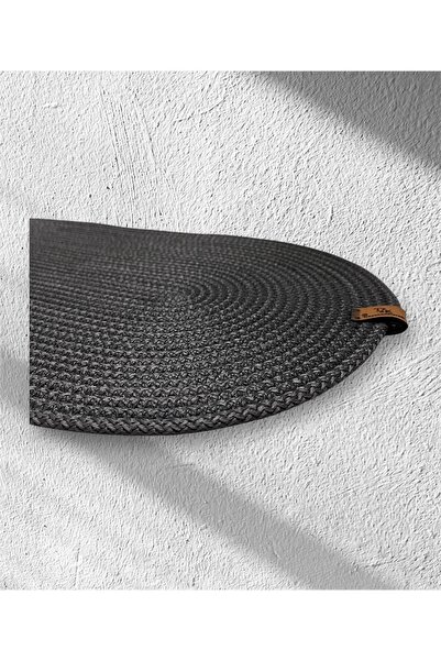 Tresshandicraft Anthracite Cat-Dog Oval Feeding Mat 52X30 cm