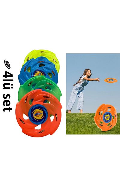 MUBX Frisbee Throwing Disc Set of 4 24 cm Garden Beach Sand Beach Toy