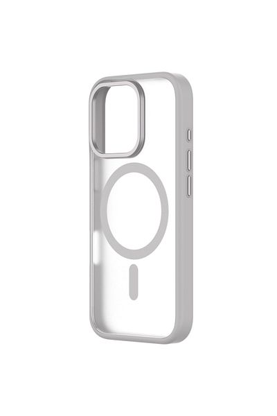 QDOS Hybrid Soft Snap Iphone 16 Pro Case Natural Titanium Translucent, Magsafe, 3m Drop Protection.
