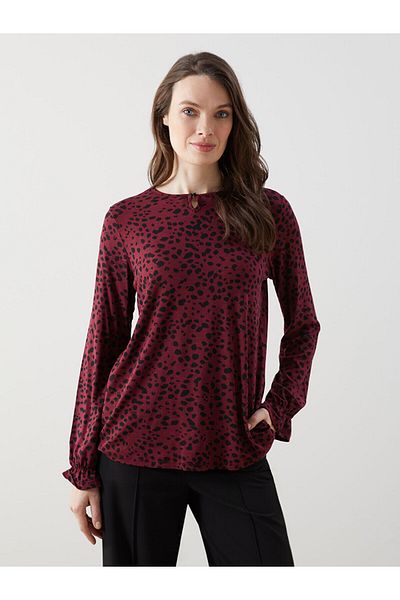 LC Waikiki Crew Neck Patterned Women's Blouse