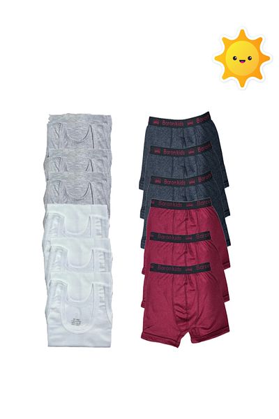 Pi Giyim 12 Чоловічі боксерки для хлопчиків Athlete Boxer Set 6 Athlete 6 Boxer