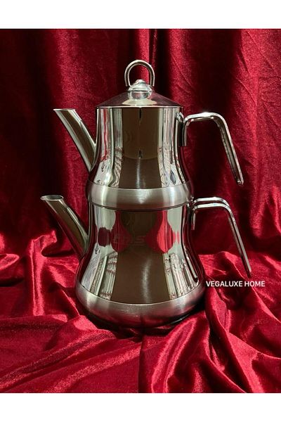 FMS Star Medium Size Steel Teapot Metal Handle (0.75 Lt - 1.75 Lt)