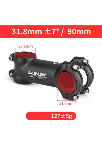 Choice جذع دراجة خفيف الوزن للغاية 7Degree-31.8x90mm جذع دراجة طريق MTB 25.4/...