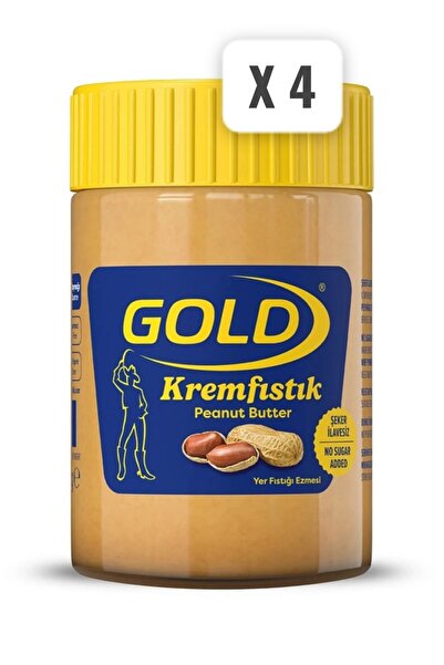 Gold Polmak Krem Fıstık Yer Fıstığı Ezmesi 340 G x 4 Adet
