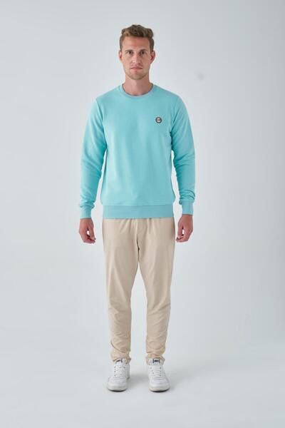 AJ 81 Basic Sweatshirt Açık Mavi
