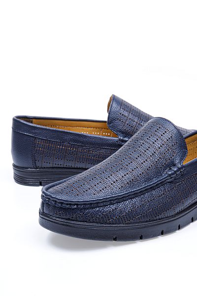 Vantaggio Robin bleumarin interior și exterior 100% piele naturală pantofi confort pentru bărbați, pantofi casual