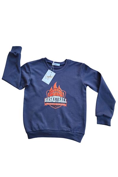 Leydukids Двуслоен суитшърт с щампа за момчета