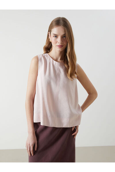 LC Waikiki Damenbluse mit Rundhalsausschnitt