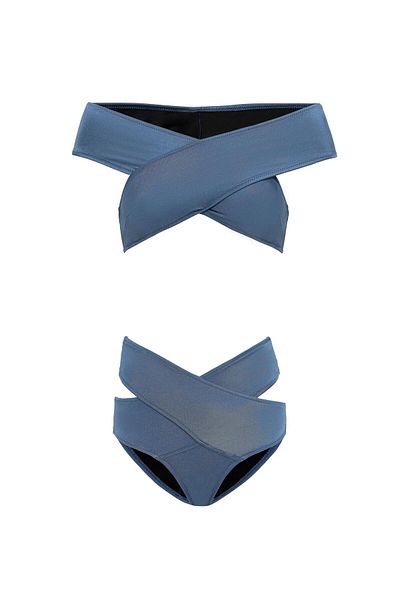 AQUAVİVA Aquaviva Women's Indigo Shay Cross Combination Bikini Set