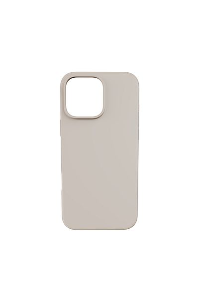 QDOS جراب TOUCH PURE + SNAP من التيتانيوم البيج لهاتف iPhone 16 Pro Max - MagSafe، سيليكون سائل، حماية من السقوط حتى 2 متر