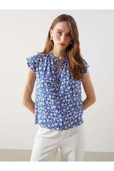 LC Waikiki Bluză de damă Özmarka, nou sezon, cu guler legat și imprimeu floral