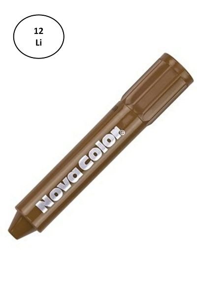 Nova Color Alray Nc-205 Brown Face Paint 12 Pack