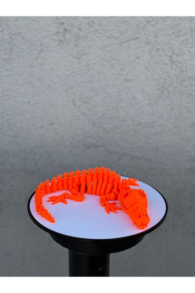 GİT3D التمساح المتحرك باللون البرتقالي
