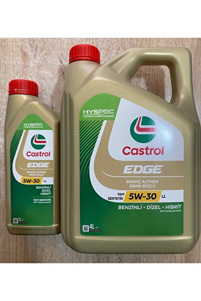 CASTROL Edge 5w-30 Ll Dpf 'li Tam Sentetik Motor Yağı (4L 1L) 5l (ÜRETİM YILI : 2024)