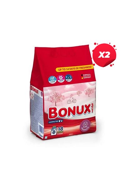 Bonux X2 - DETERGENT AUTOMAT BONUX 1.17KG MAGNOLIA 18 SPĂLĂRI