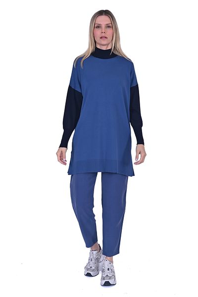 Invee Invee 6862 Indigo Knitwear Tunic