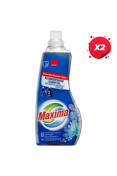 Sano X2 - SANO MAXIMA LIQUID DETERGENT 1.5L BLUE BLOSSOM 60 WASHES