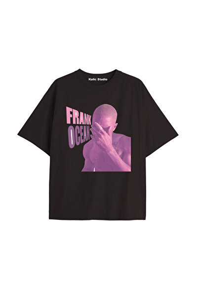 Kalic Studio Unisex Ανδρικό Γυναικείο Μπλουζάκι Ξανθό Frank Ocean Μαύρο