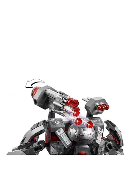 LEGO فيلم مارفل أفنجرز 4 آلة المعركة الرمادية - متفجر 76124