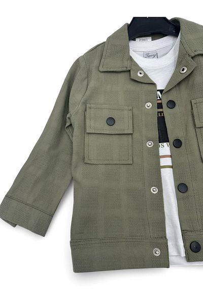 Ege Bebek Boy's Shirt and Linen Pants 3-Piece Stylish 2-3-4-5-6-7-8-9-10-11-12 Years Old Holiday Suit