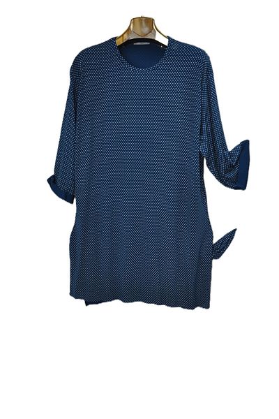 elma abone Plus Size Polka Dot Capri Sleeve Tunic