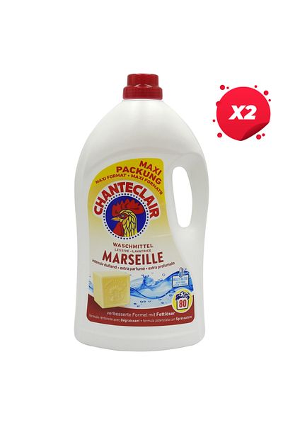 chante clair X2 - CHANTE CLAIR LAUNDRY DETERGENT MARSEILLE 3.6L 80 WASHES