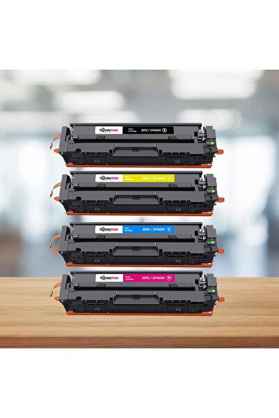 tonermax Hp Color LaserJet Pro MFP M277n Muadil Toner Takım /CF400X / 201X Yü...