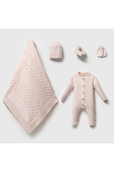 Nipperland 8264N Unisex Bebek Triko GOTS 5'li Kutulu Naturel Hastane Çıkış Seti