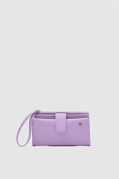 OLLBAG Etras Lilac Color Multi-Compartment Women's Wallet with Passport Compartment