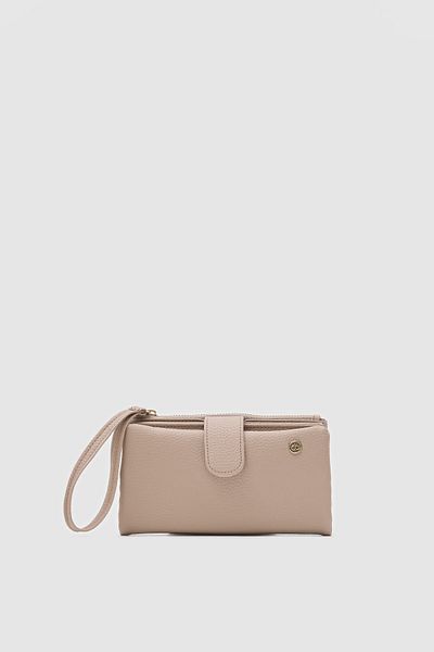 OLLBAG Etras Cream Color Multi-Compartment Women's Wallet with Passport Compartment